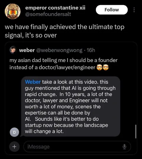 Asian Dad Wants a Founder