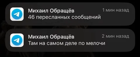 46 пересланных сообщений