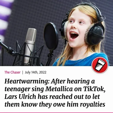 Lars Ulrich Claims TikTok Royalties