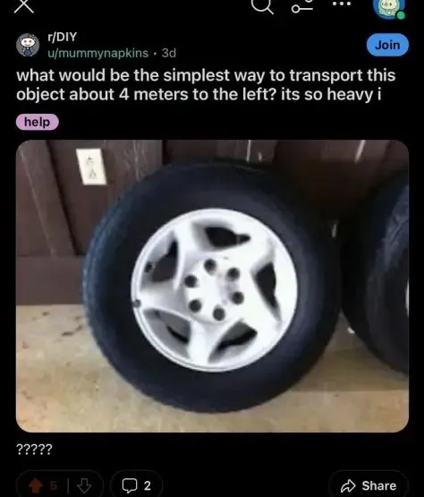 Heavy Wheel Transport Problem