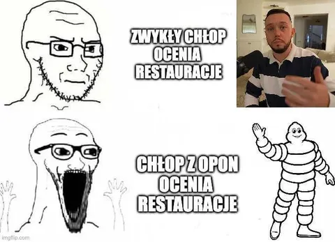 Chłop z opon ocenia restauracje
