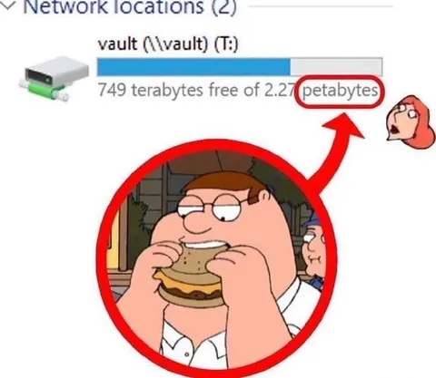 Peter Griffin Sees Petabytes