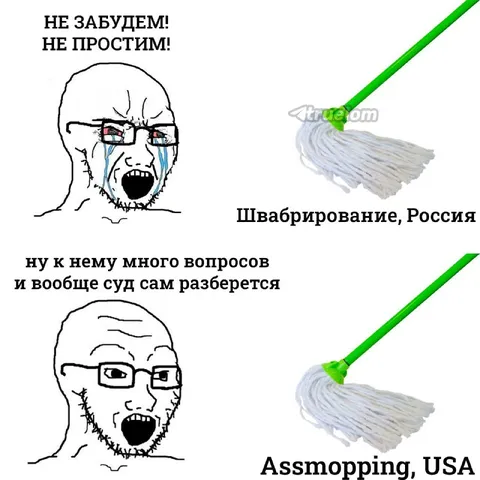 Швабрирование, Россия и США