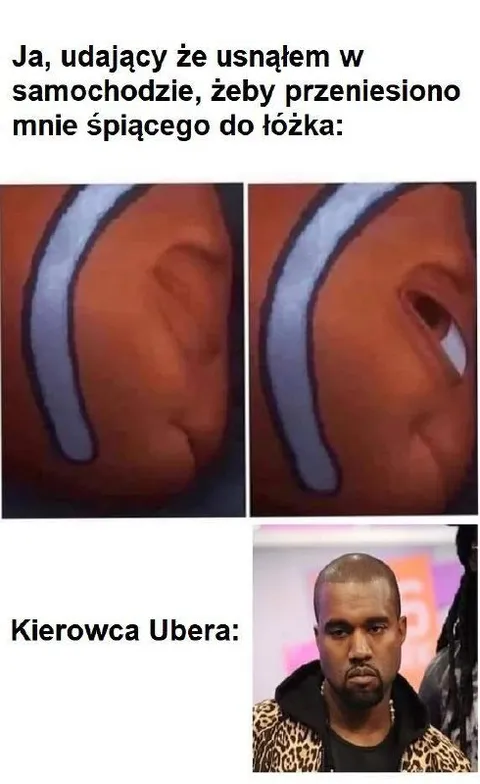 Udawanie snu w Uberze