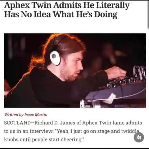 Aphex Twin Twiddles Knobs