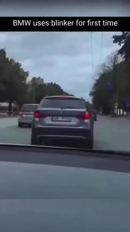 BMW Finally Uses Its Blinker