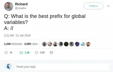 Best Prefix for Global Variables