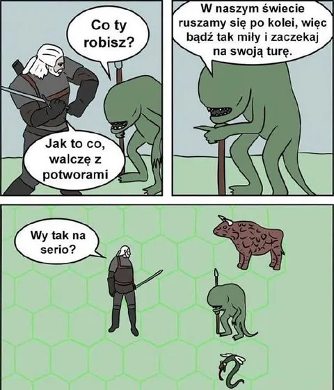 Geralt czeka na swoją turę