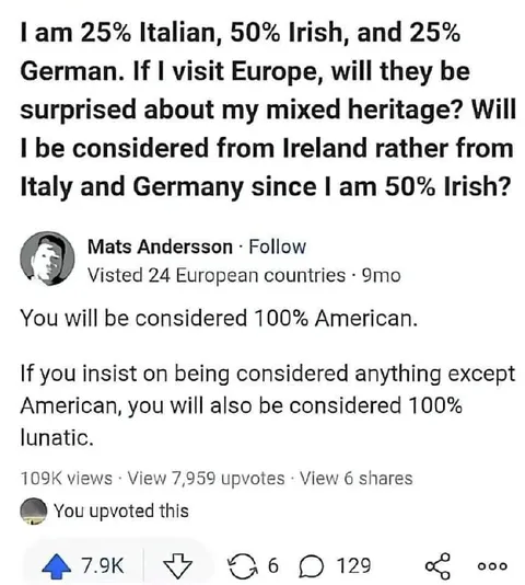 100% American in Europe