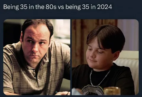 Being 35 in the 80s vs 2024