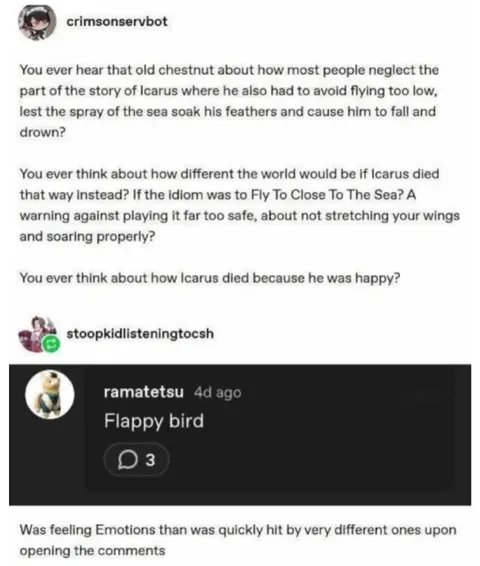 Icarus and Flappy Bird