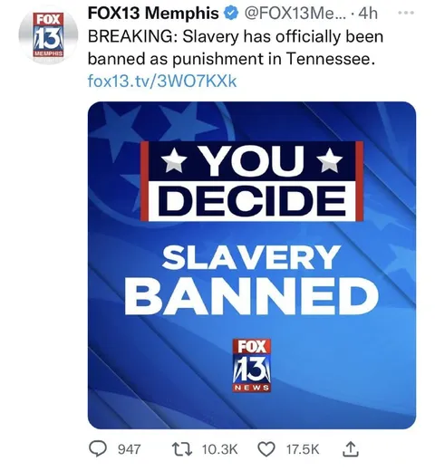 Slavery Banned Breaking News