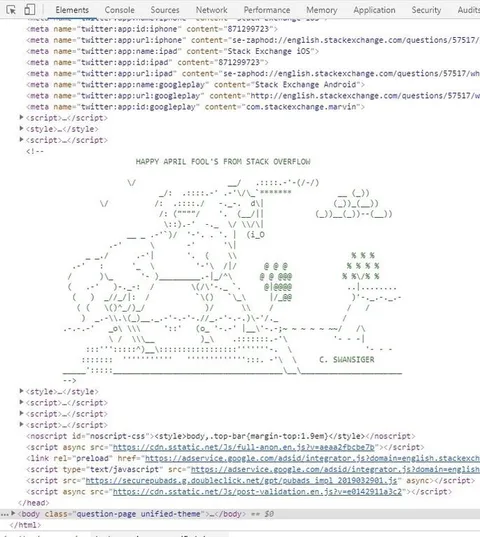 Happy April Fool's Stack Overflow