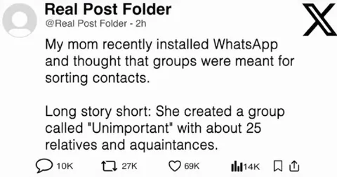 Mom Creates an Unimportant Group