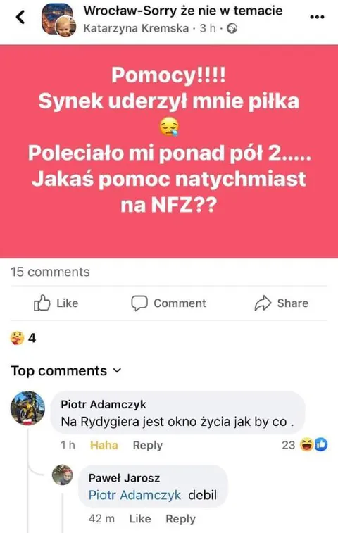 Pomoc na NFZ po piłce