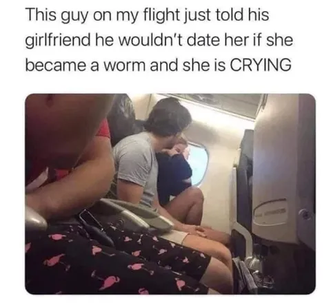 Girlfriend Cries Over Becoming a Worm