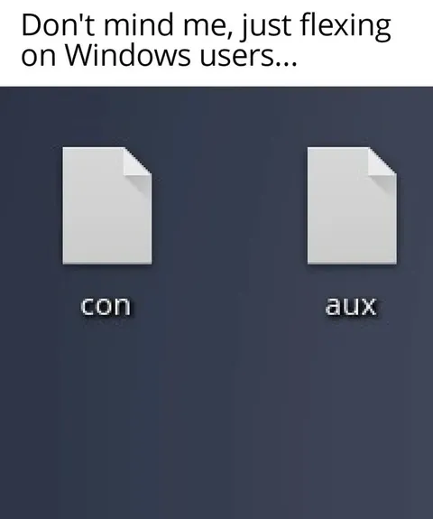 Flexing on Windows Users