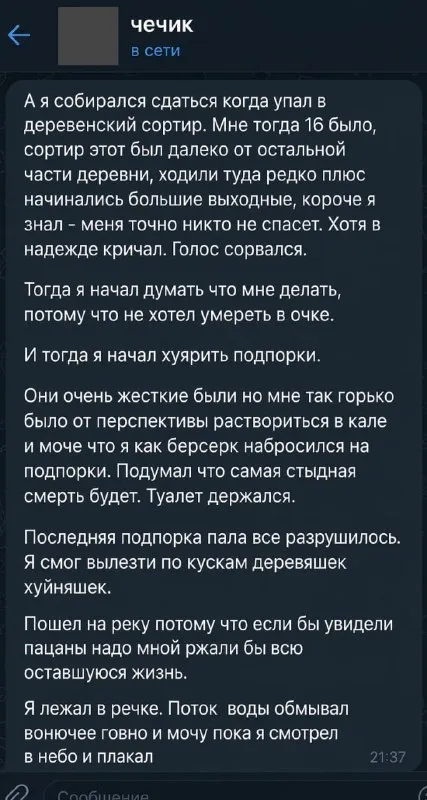 Падение в деревенский сортир