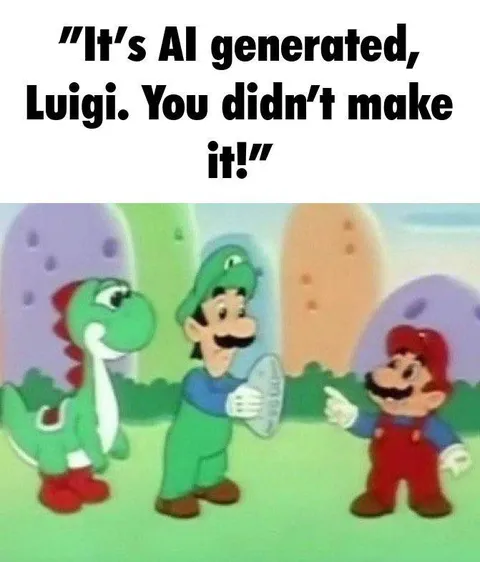 AI Generated Luigi Accusation