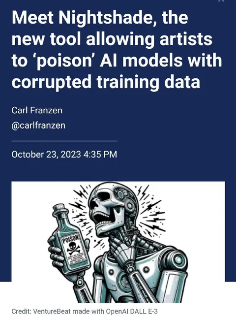 Nightshade Poisons AI Models