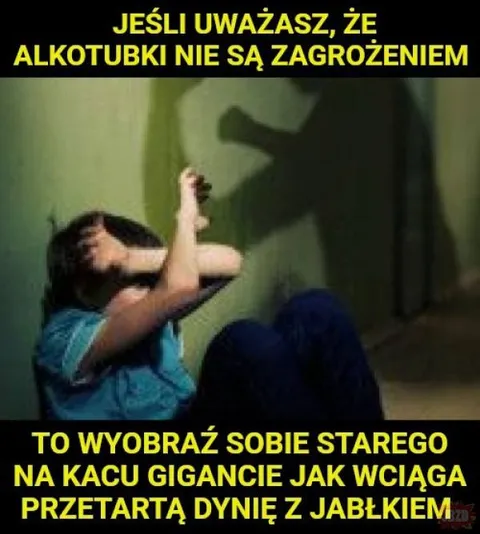 Stary na kacu i dynia