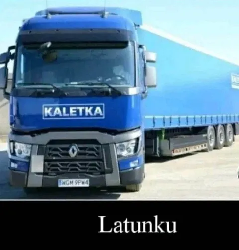 Latunku na ciężarówce