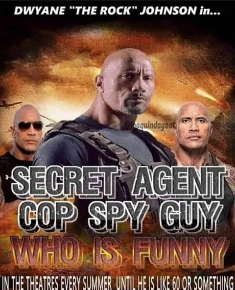 Dwayne Johnson Secret Agent Parody