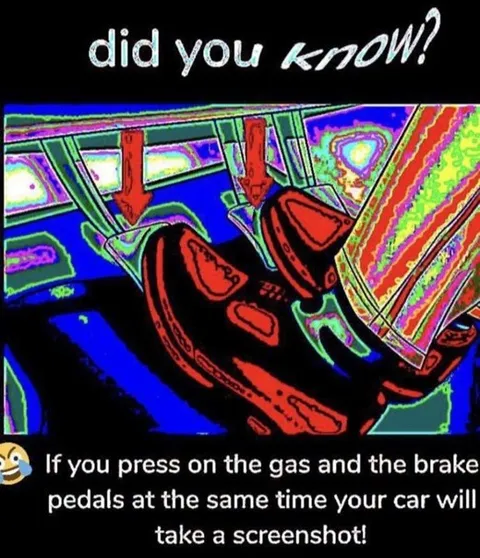 Car Takes a Screenshot