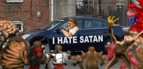 I Hate Satan Car