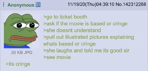 Pepe Explains What's Cringe