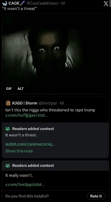 It Wasn't a Threat