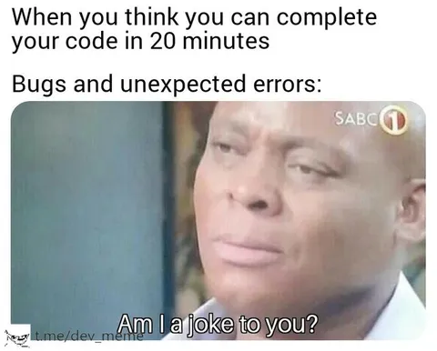 When Bugs Ruin Your Coding Plan