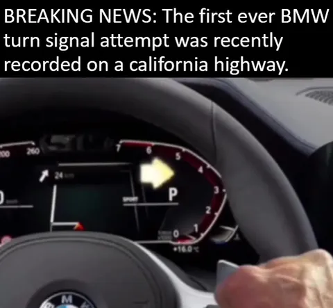 BMW Finally Uses a Turn Signal