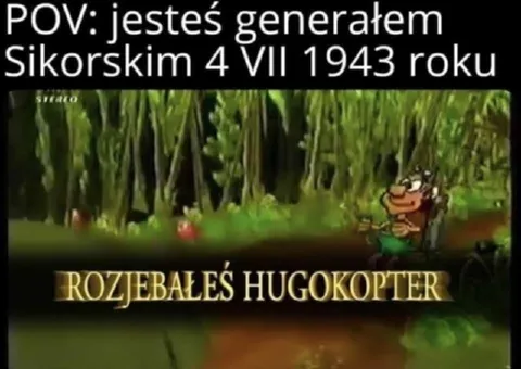 Generál Sikorski a hugokoptéra