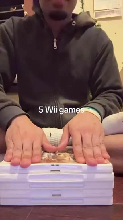 Stacking 23 Wii Games