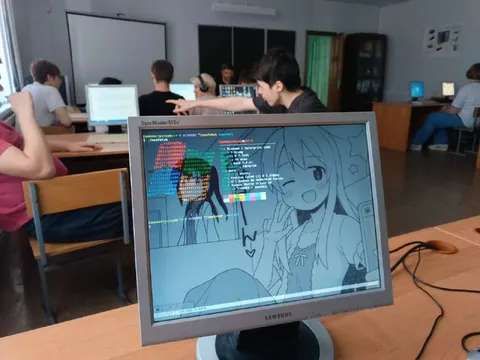 Аниме на школьном компьютере