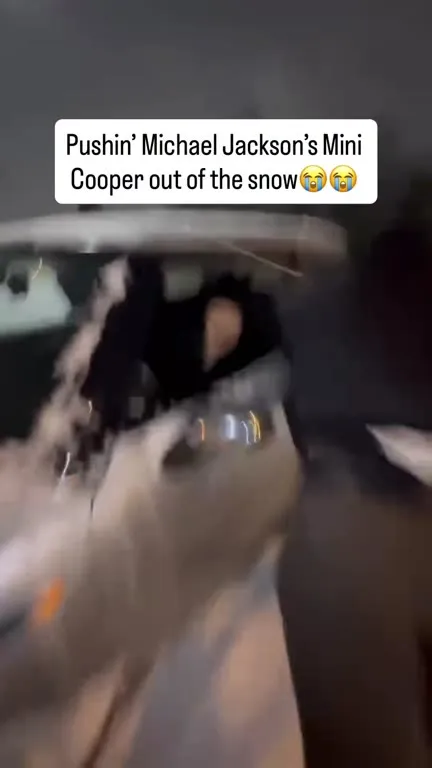 Pushing Michael Jackson’s Mini Cooper