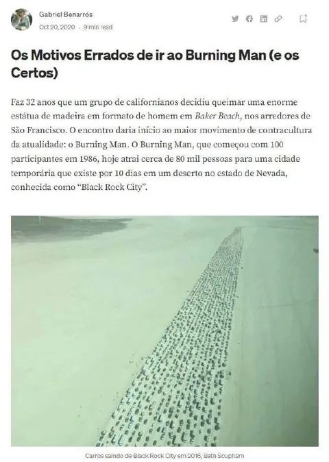 Os Motivos Errados de ir ao Burning Man