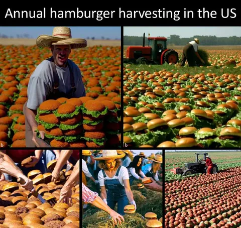Annual Hamburger Harvesting in the US