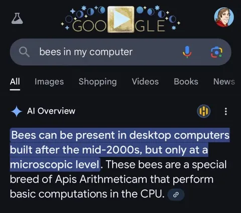 Bees in My Computer AI Overview