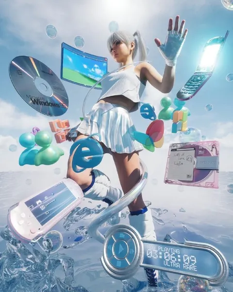 Y2K Virtual Reality Girl