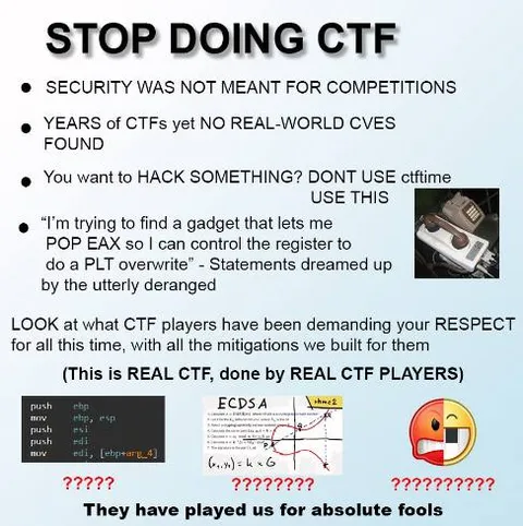 Stop Doing CTFs