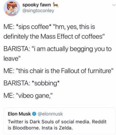Video Game Coffee Metaphors
