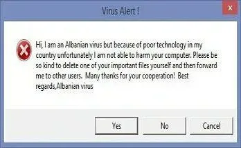 Albanian Virus Alert