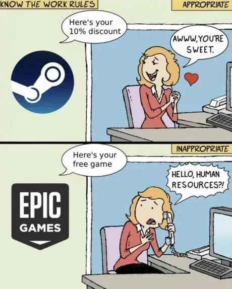 Steam Discount Versus Epic Free Game