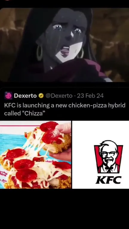 Anime character hears about Chizza