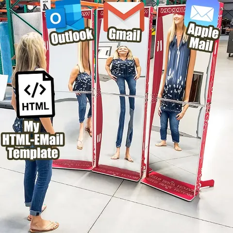 HTML Email Template Mirrors