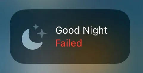 Good Night Failed