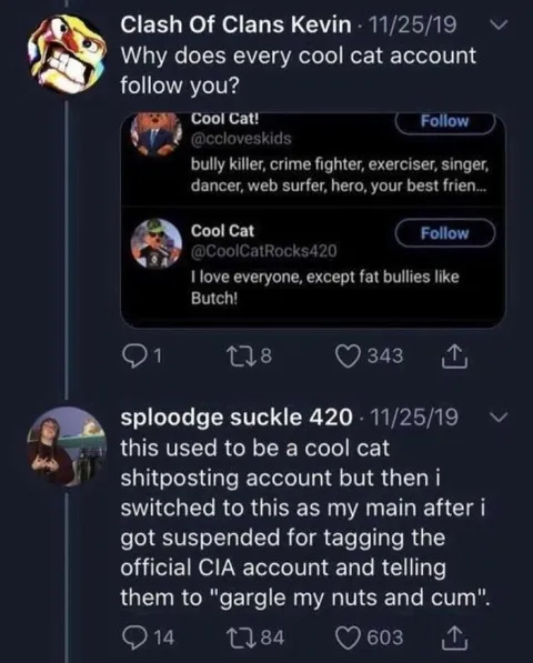 Cool Cat Account Gets Suspended