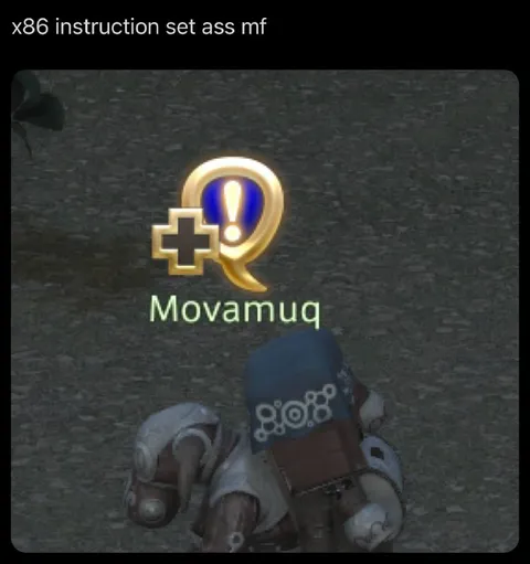 x86 Instruction Set Ass Meme